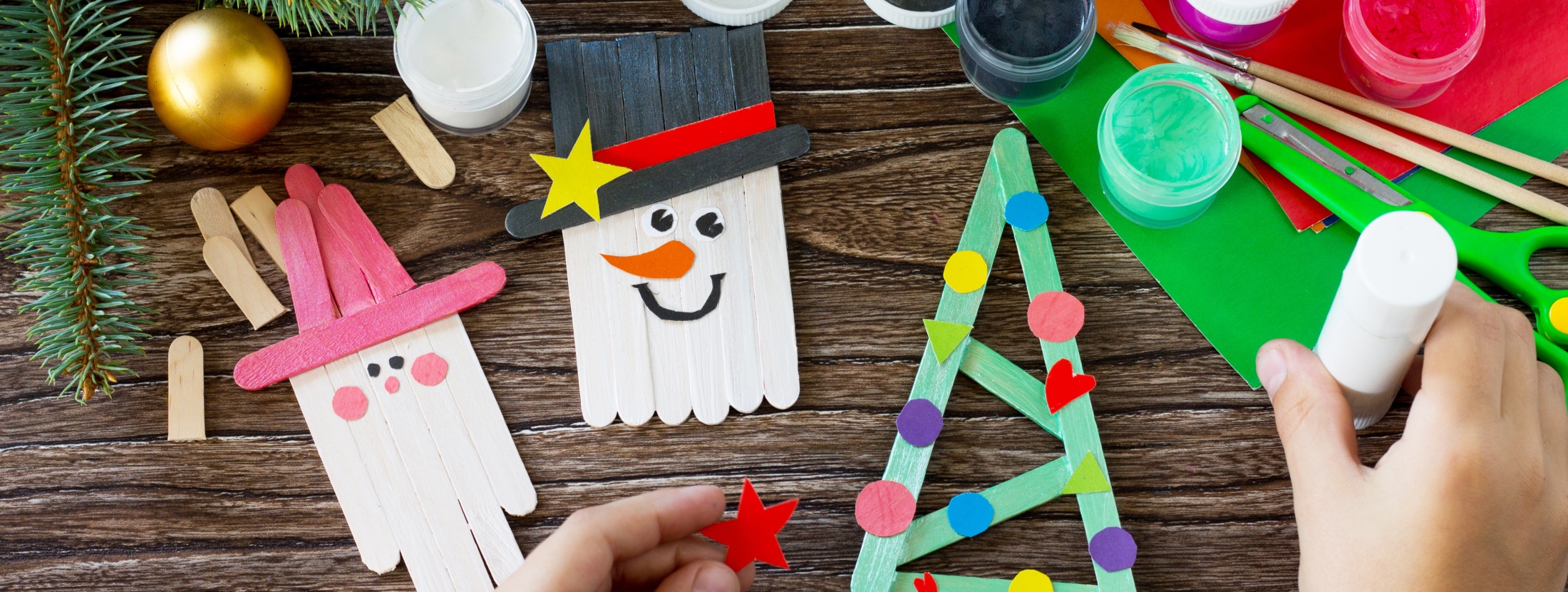 Craft ornaments Christmas at home